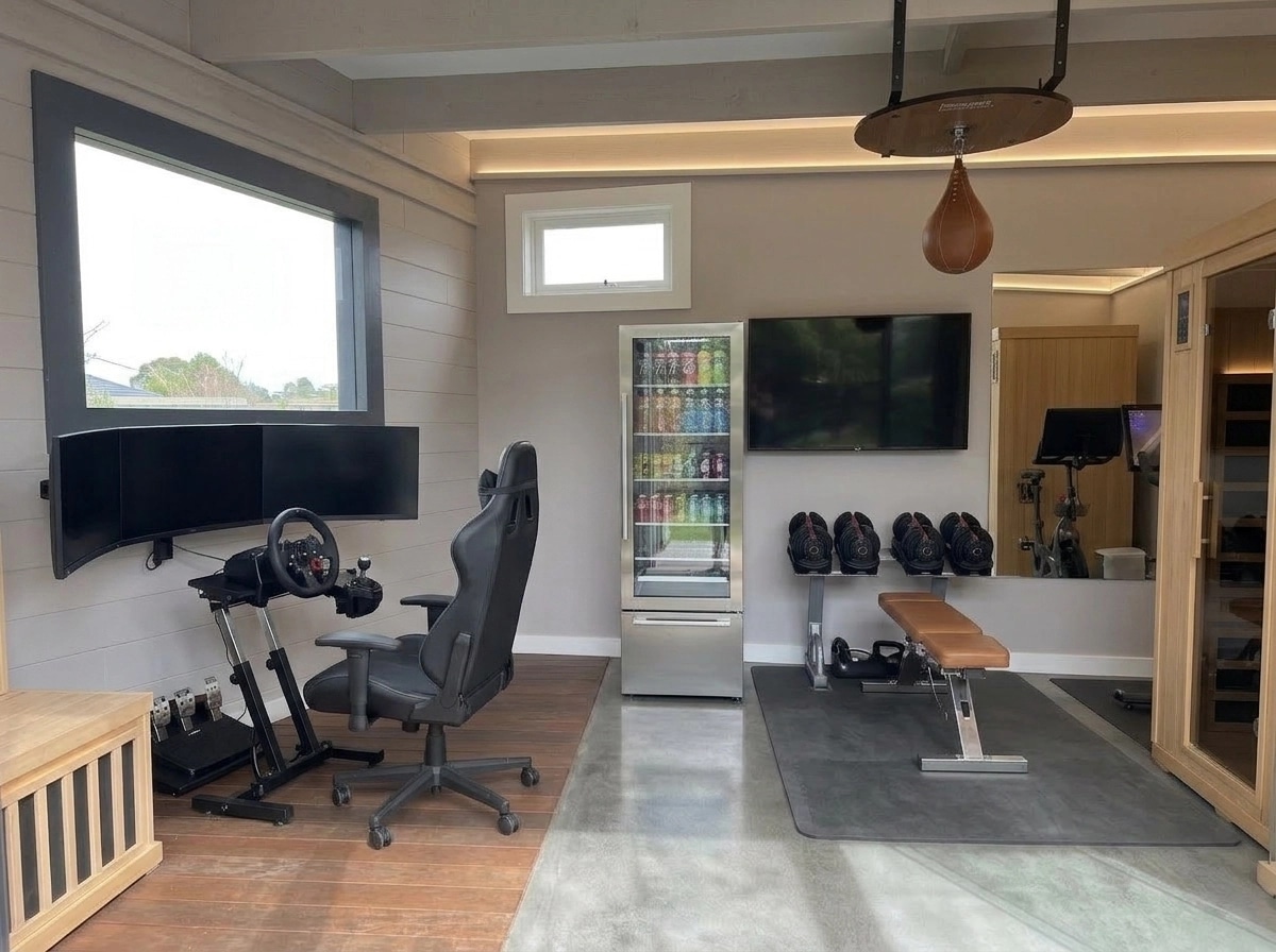Interior design in Contemporary style — gym by GenRoom AI