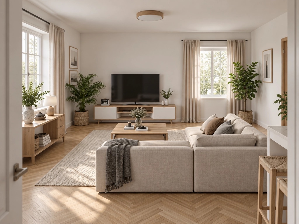 Scandinavian Living Room design — interior photo by GenRoom AI