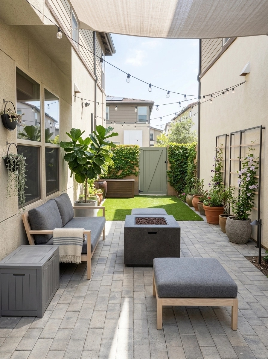 Landscape design in Scandinavian Garden style — Yard by GenRoom AI