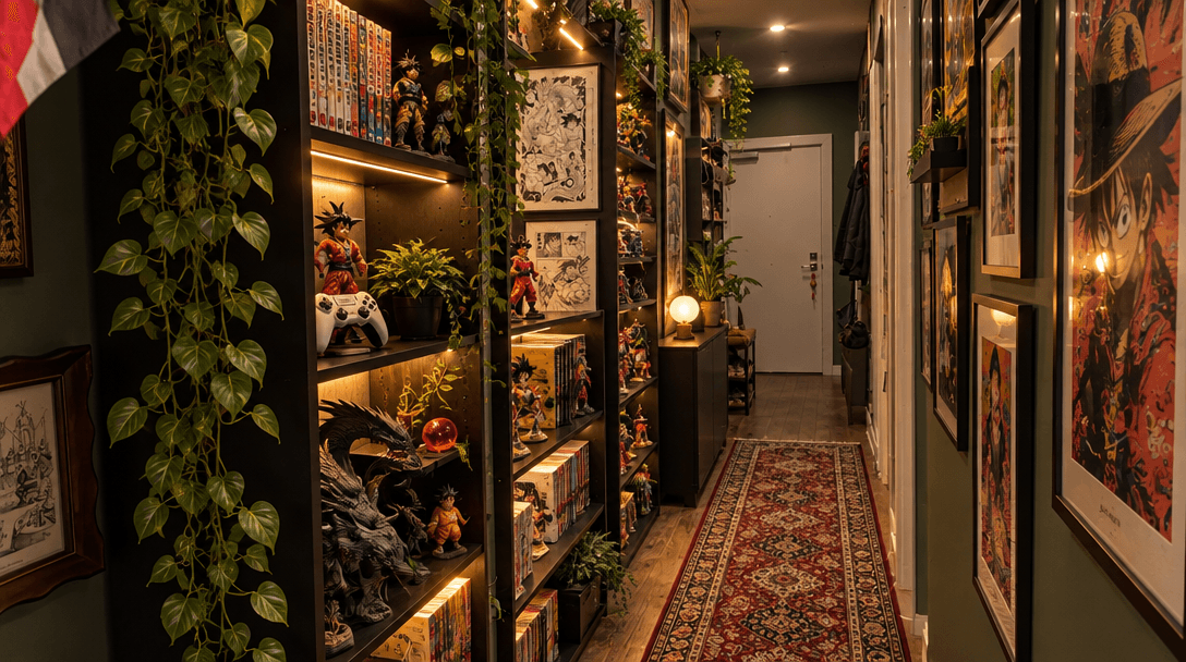 Hallway interior in Maximalist style — photo by GenRoom AI