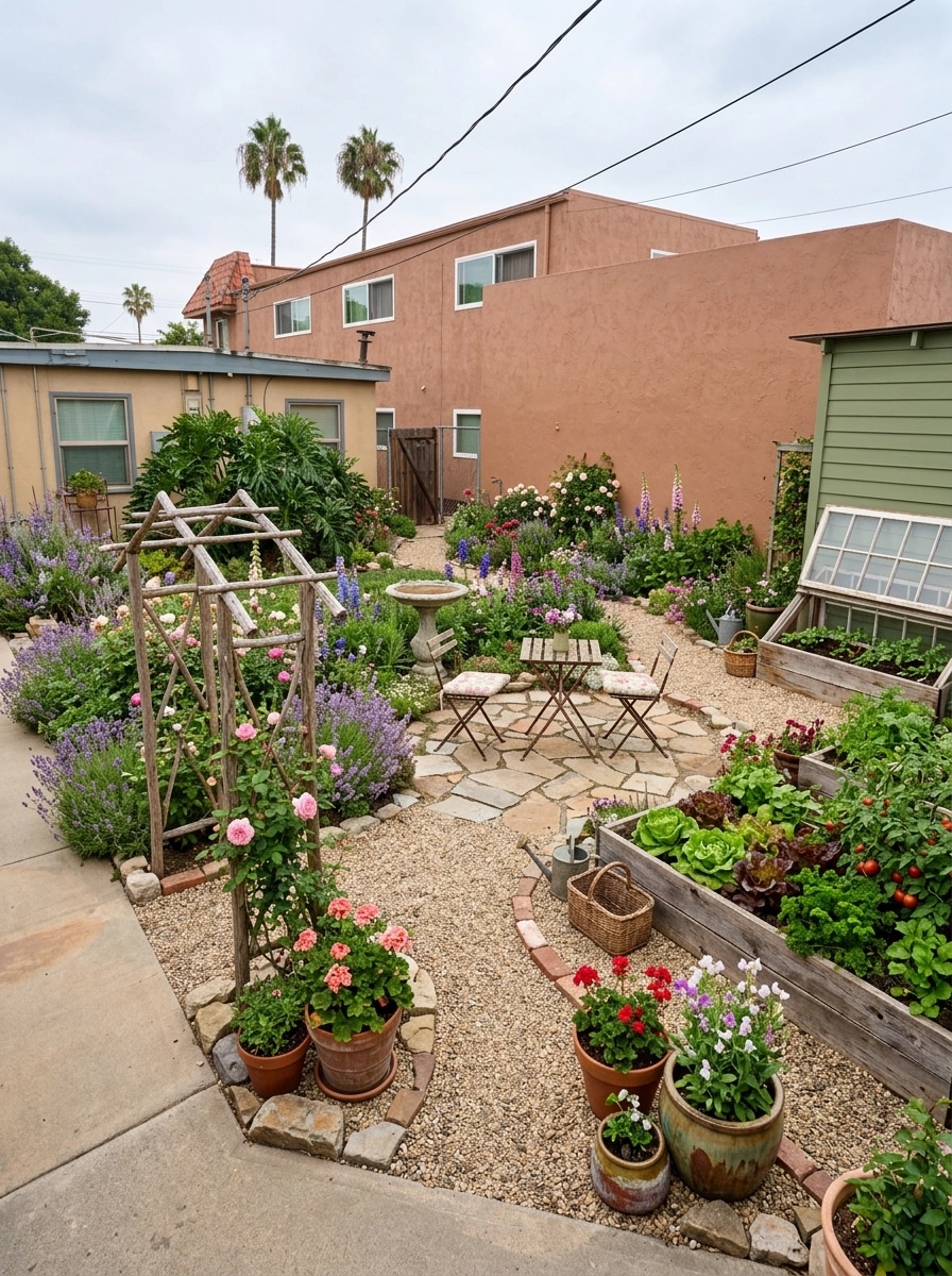 English Cottage Garden Yard design — yard photo by GenRoom AI
