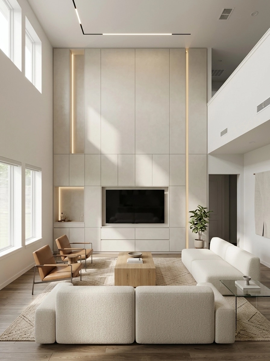 Interior design in Minimalism style — Living Room by GenRoom AI