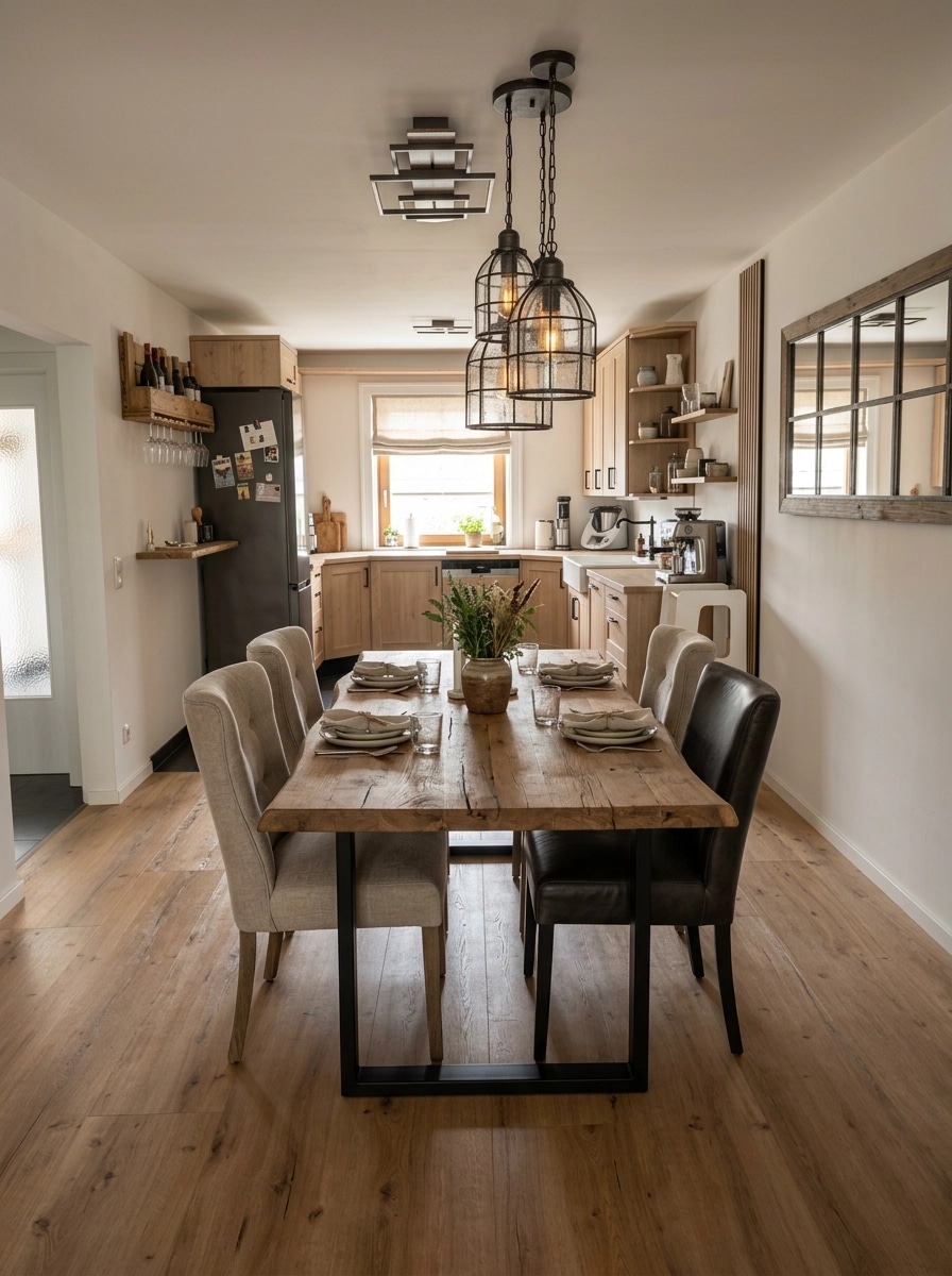 Interior design in Modern Farmhouse style — dining_room by GenRoom AI
