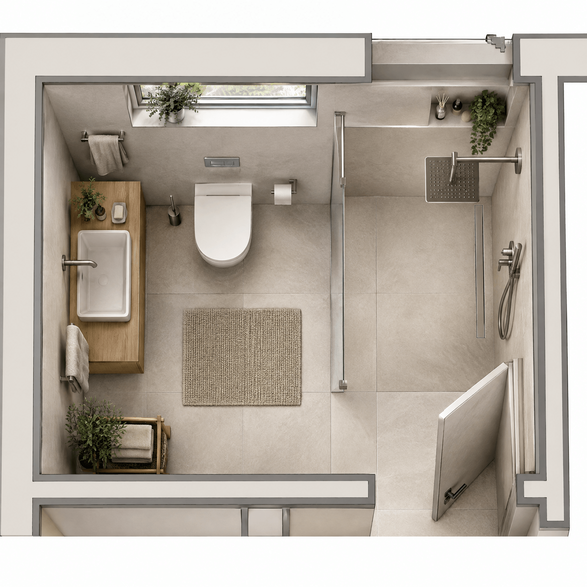 Minimalism Oturma Odası design — interior photo by GenRoom AI
