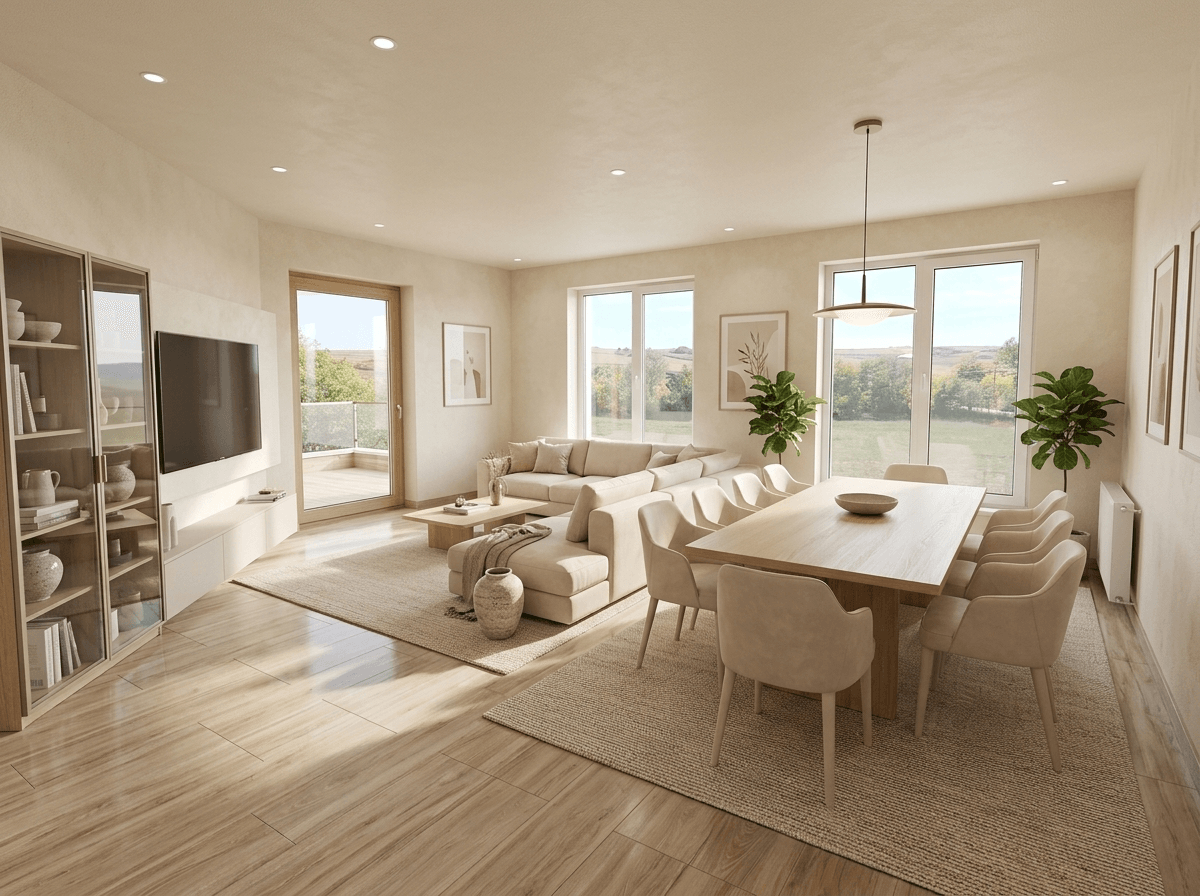 Interior design in Contemporary style — Living Room by GenRoom AI
