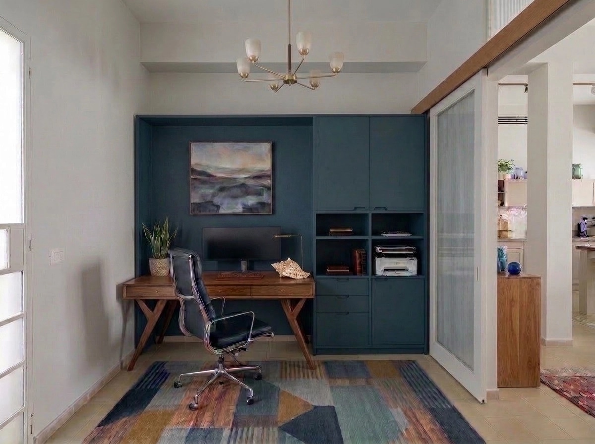 Design d'intérieur en style Mid-Century Modern — home_office par GenRoom AI