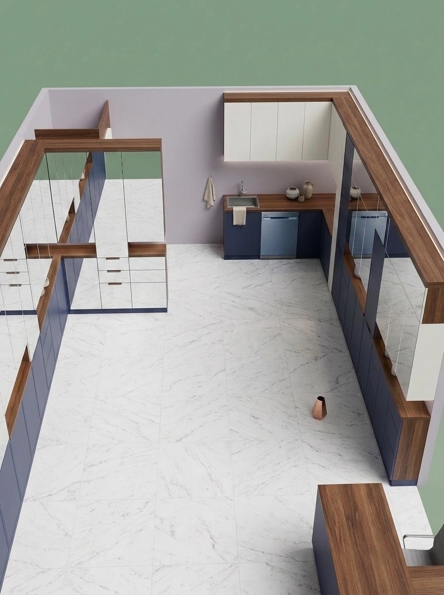 Minimalism Kitchen design — interior photo by GenRoom AI