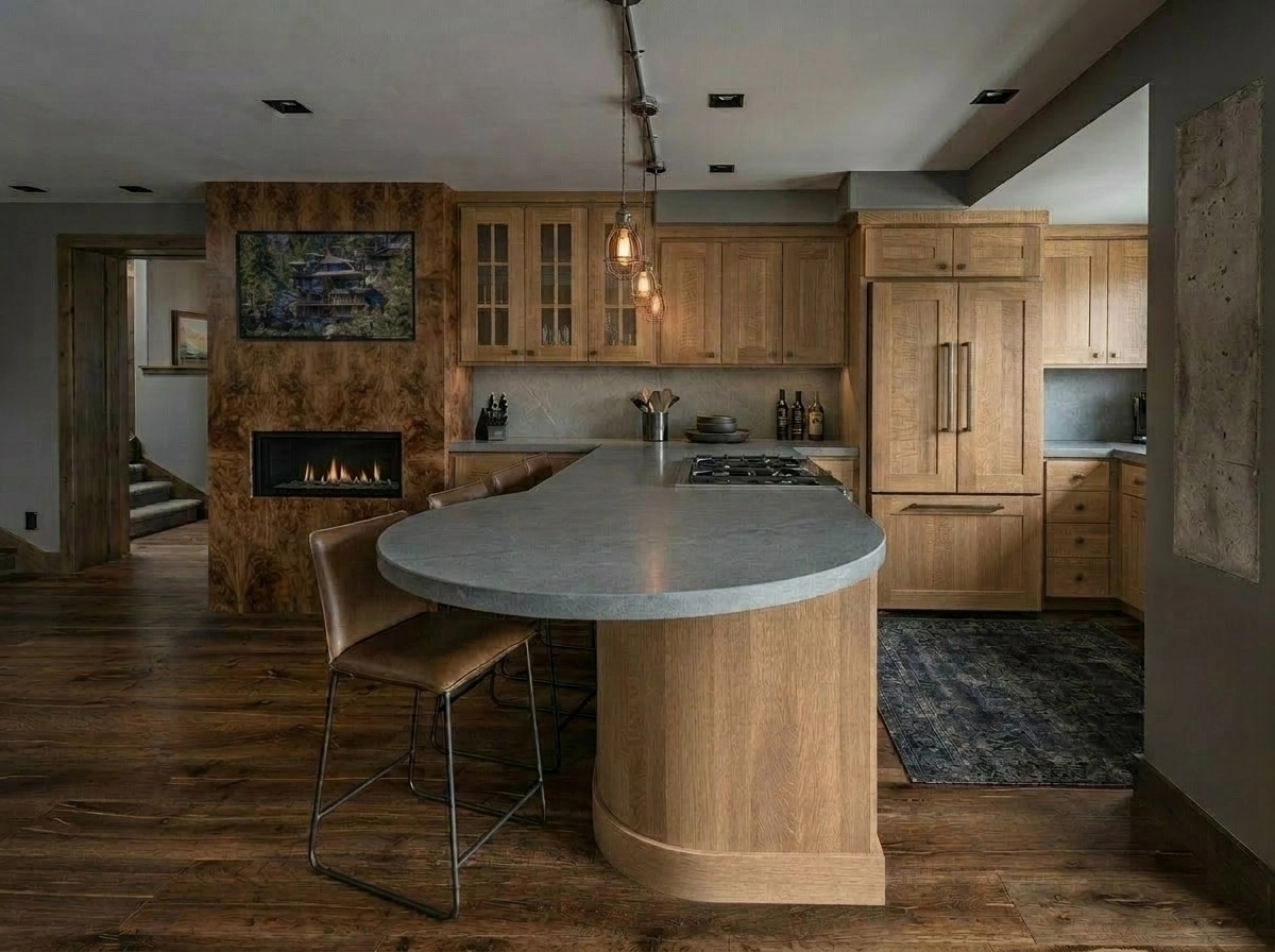 Kitchen interior in Loft / Industrial style — photo by GenRoom AI
