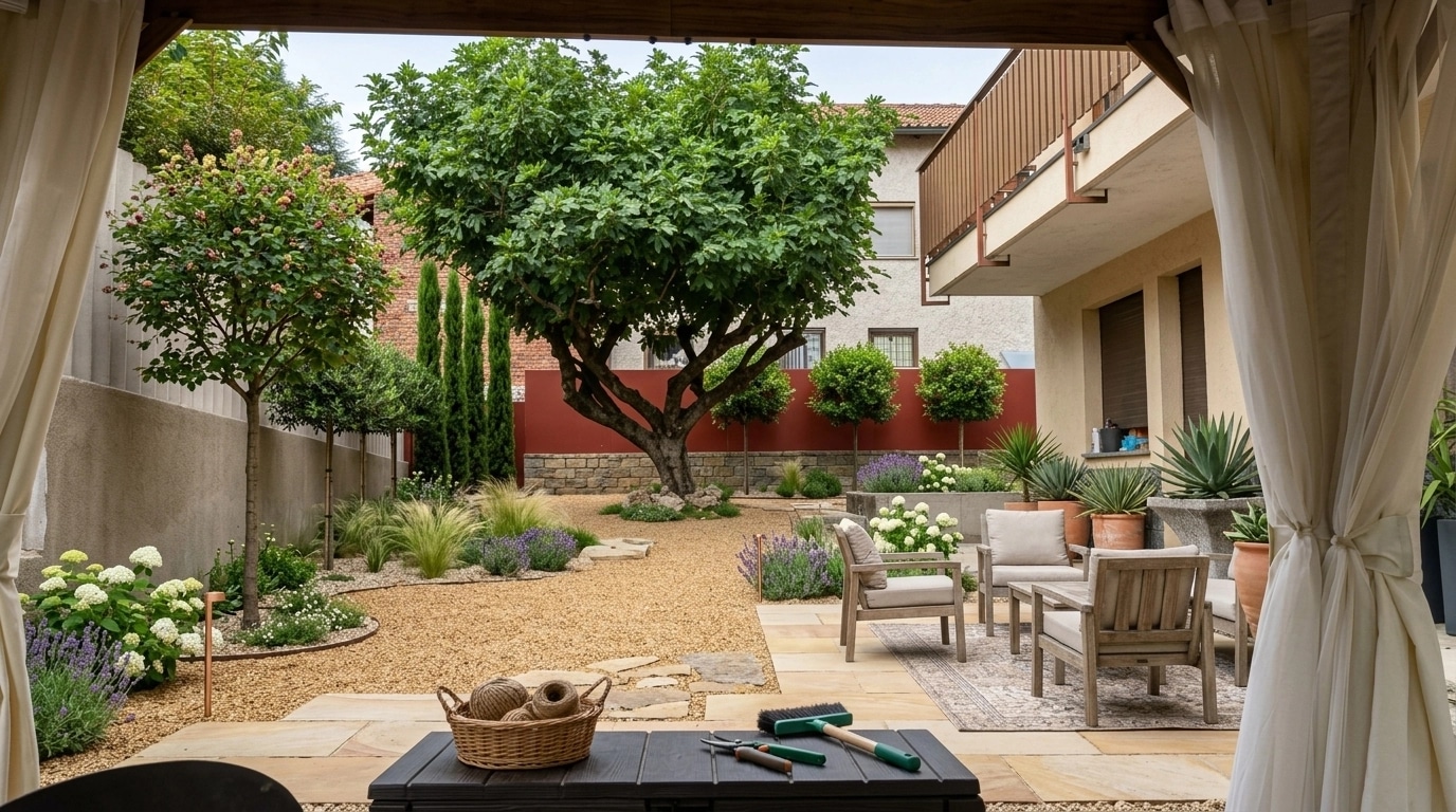 Mediterranean Yard Yard design — yard photo by GenRoom AI
