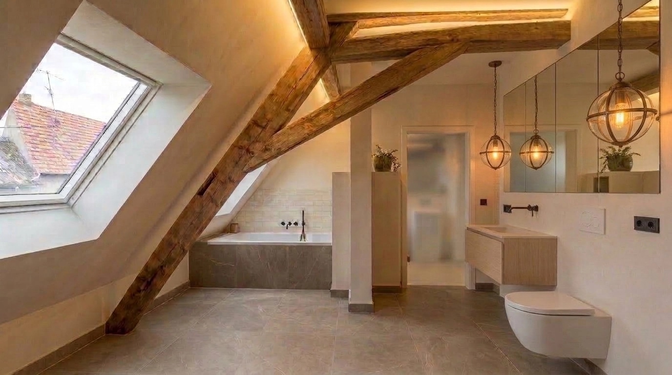 Interior design in Modern Farmhouse style — Bathroom by GenRoom AI