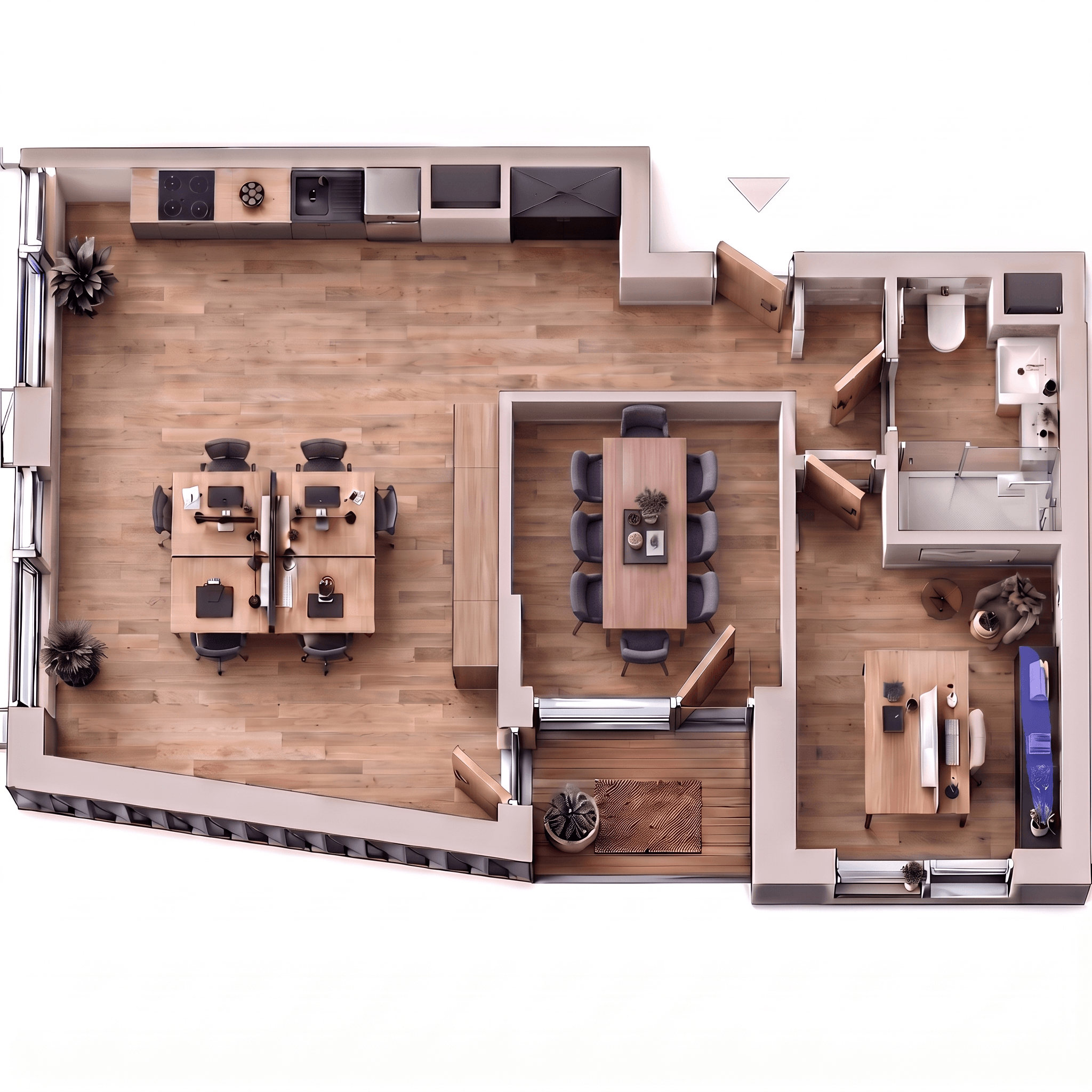 Interior design in Contemporary style — Living Room by GenRoom AI
