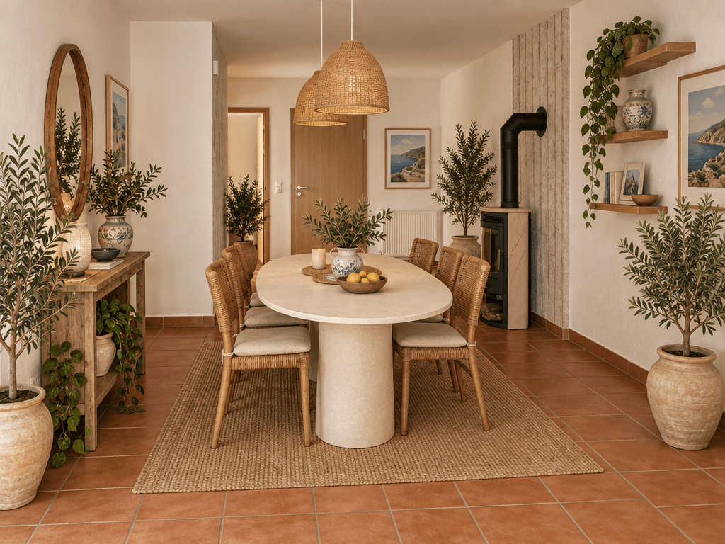 Interior design in Mediterranean style — dining_room by GenRoom AI