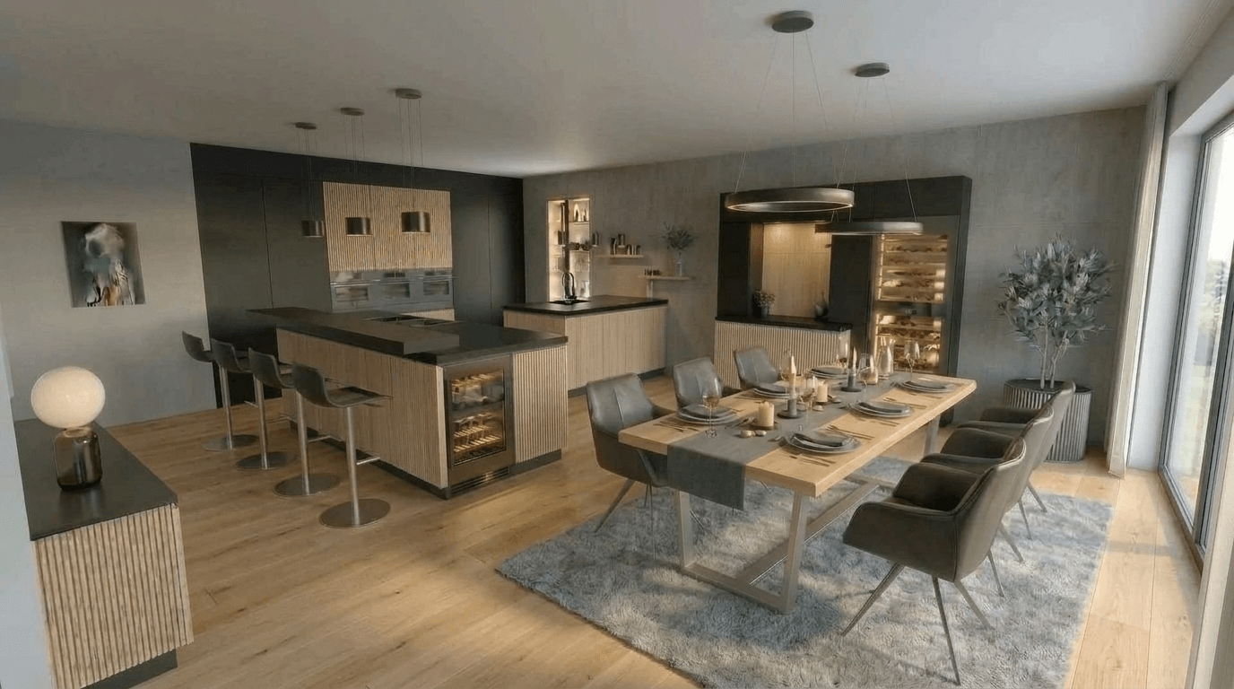 Kitchen interior in no_style style — photo by GenRoom AI