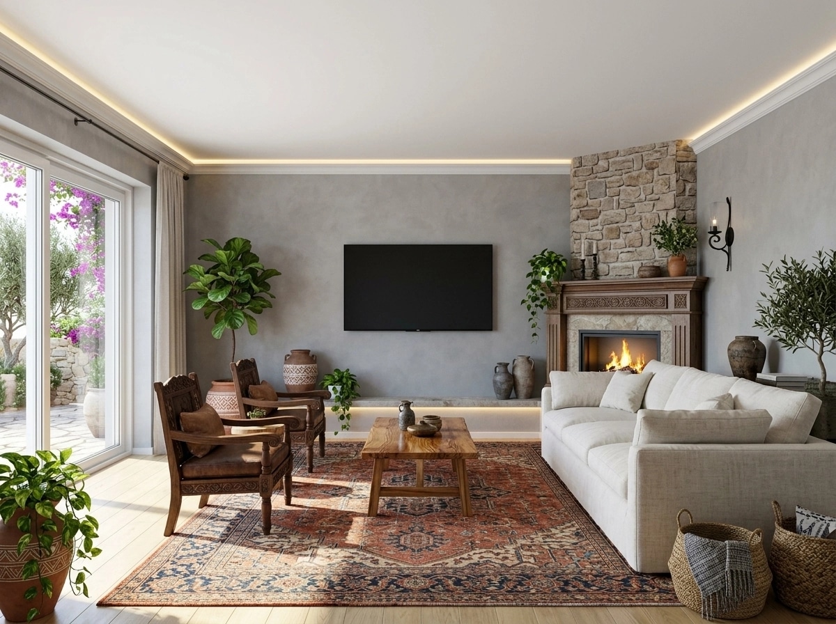 Interior design in Mediterranean style — Living Room by GenRoom AI