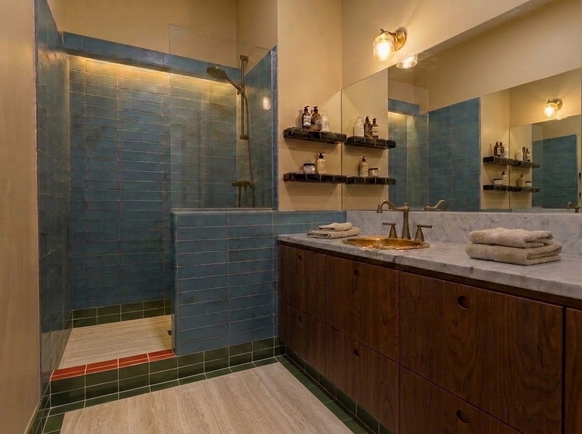 Bathroom interior in no_style style — photo by GenRoom AI
