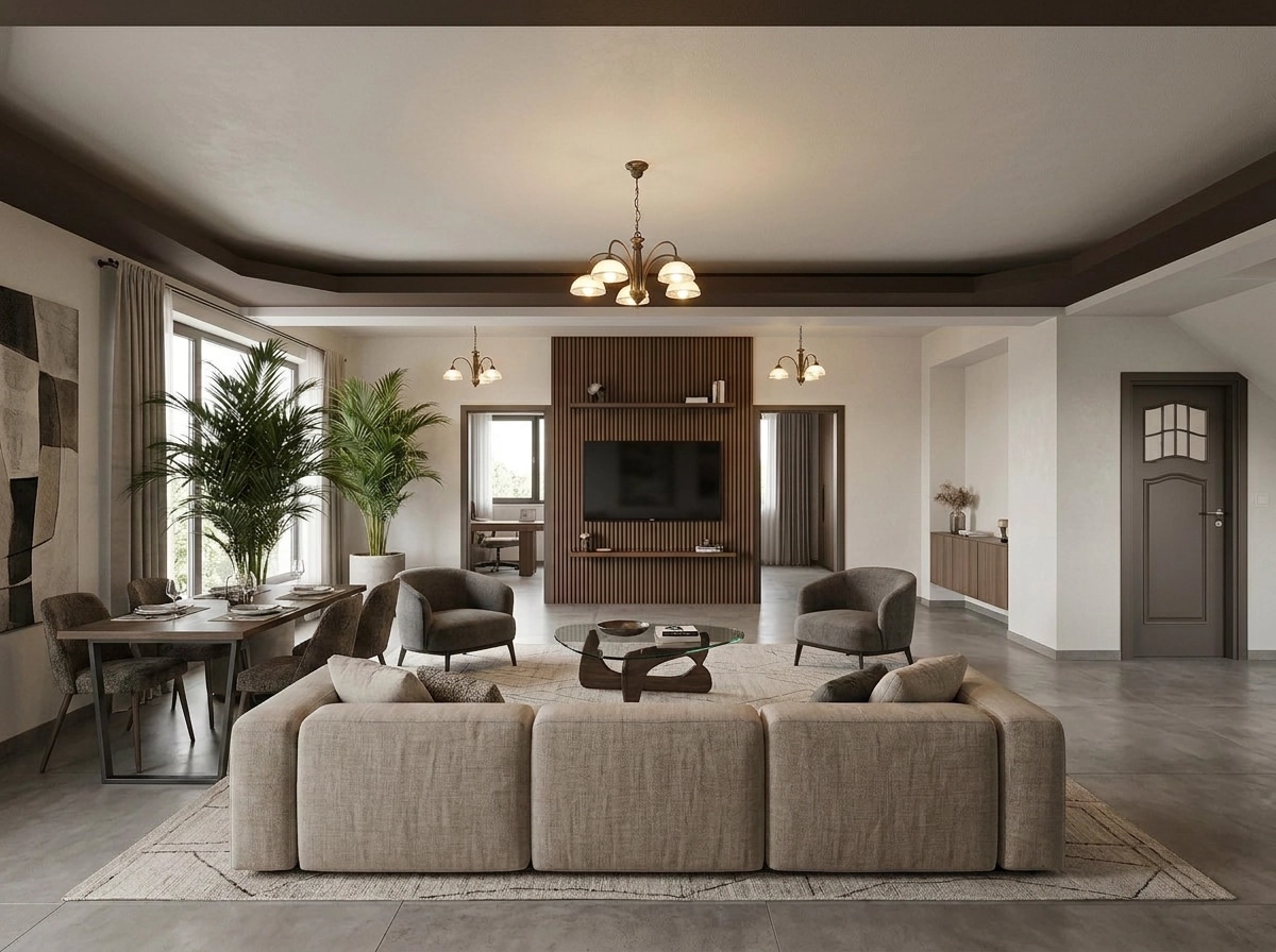 Interior design in Contemporary style — Living Room by GenRoom AI