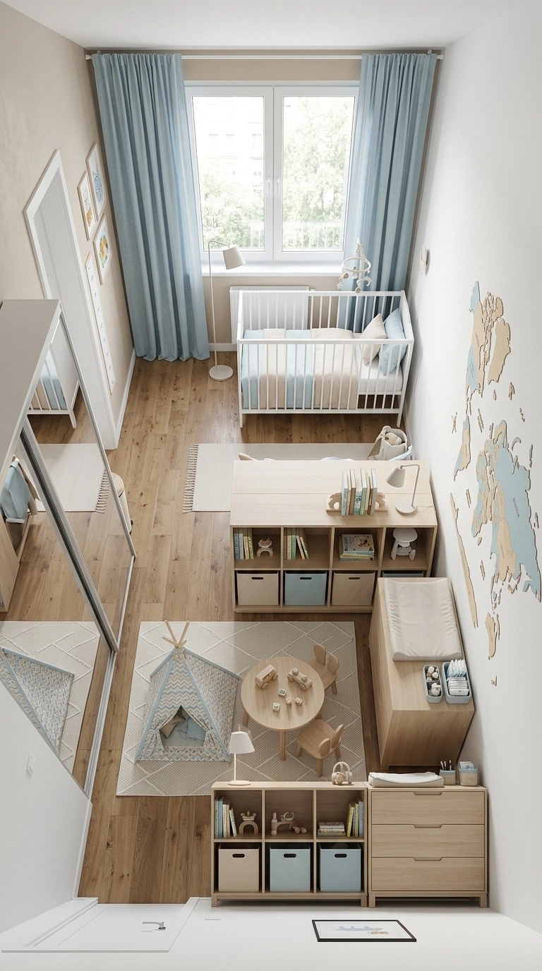 Contemporary Kids Room design — interior photo by GenRoom AI