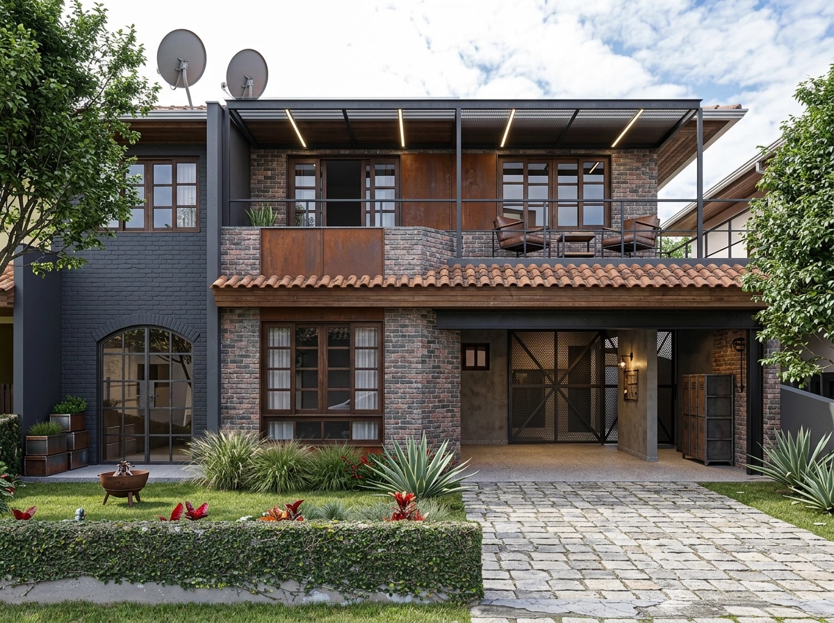 Facade design in Loft Facade style — Facade by GenRoom AI