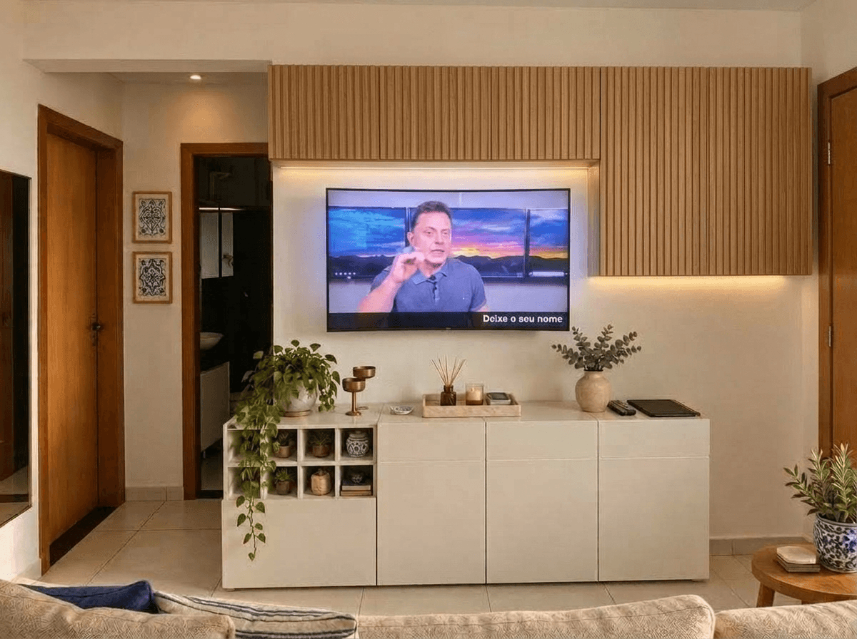 Design d'intérieur en style Portuguese Modern — Salon par GenRoom AI