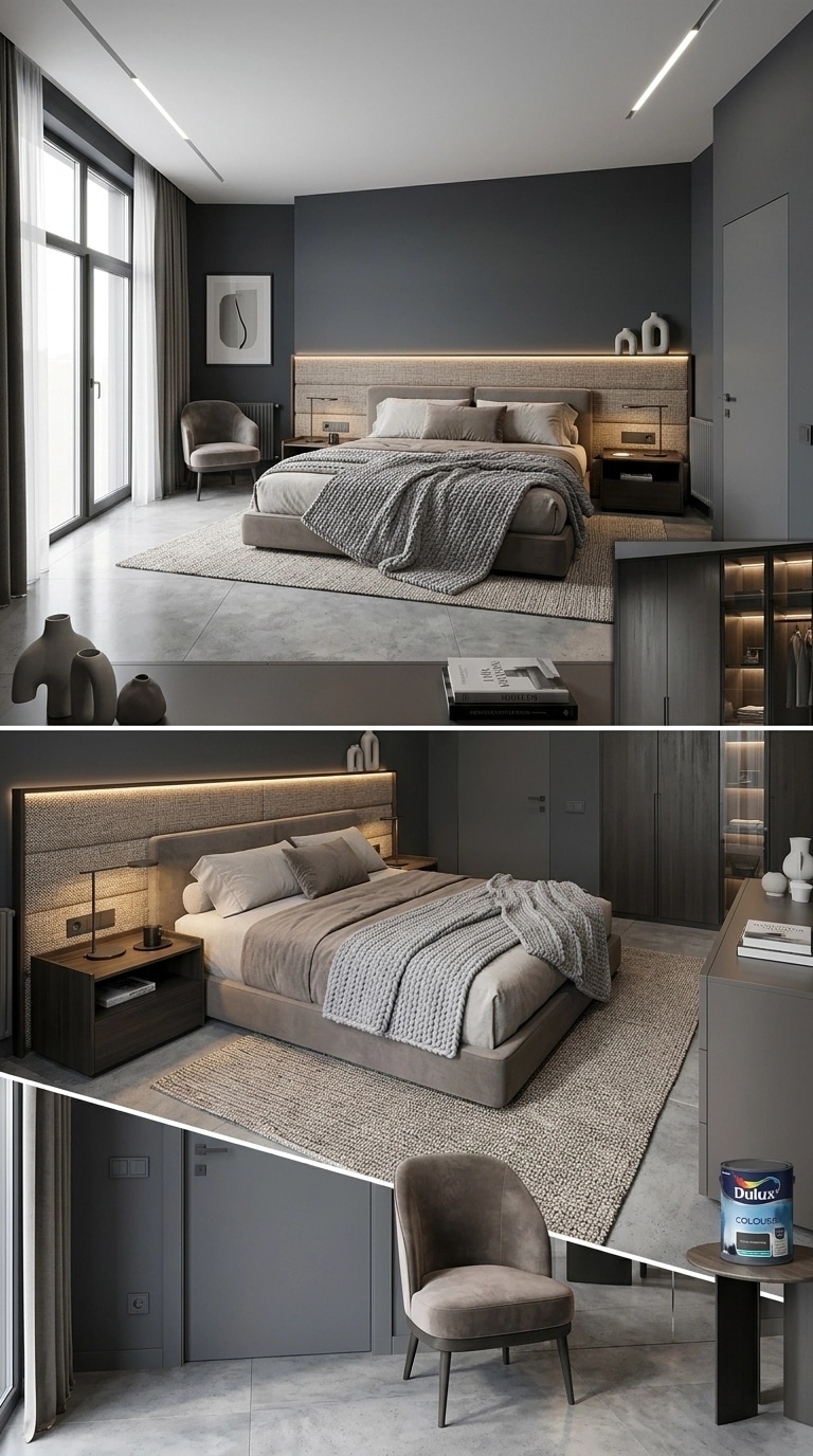 Contemporary Bedroom design — interior photo by GenRoom AI