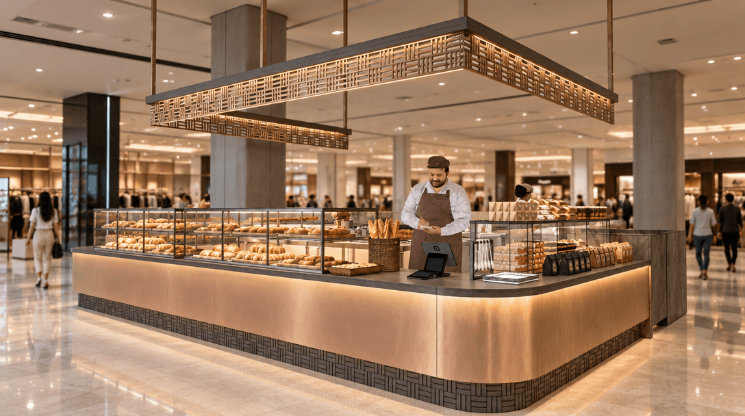 Interior design in Contemporary style — cafe by GenRoom AI