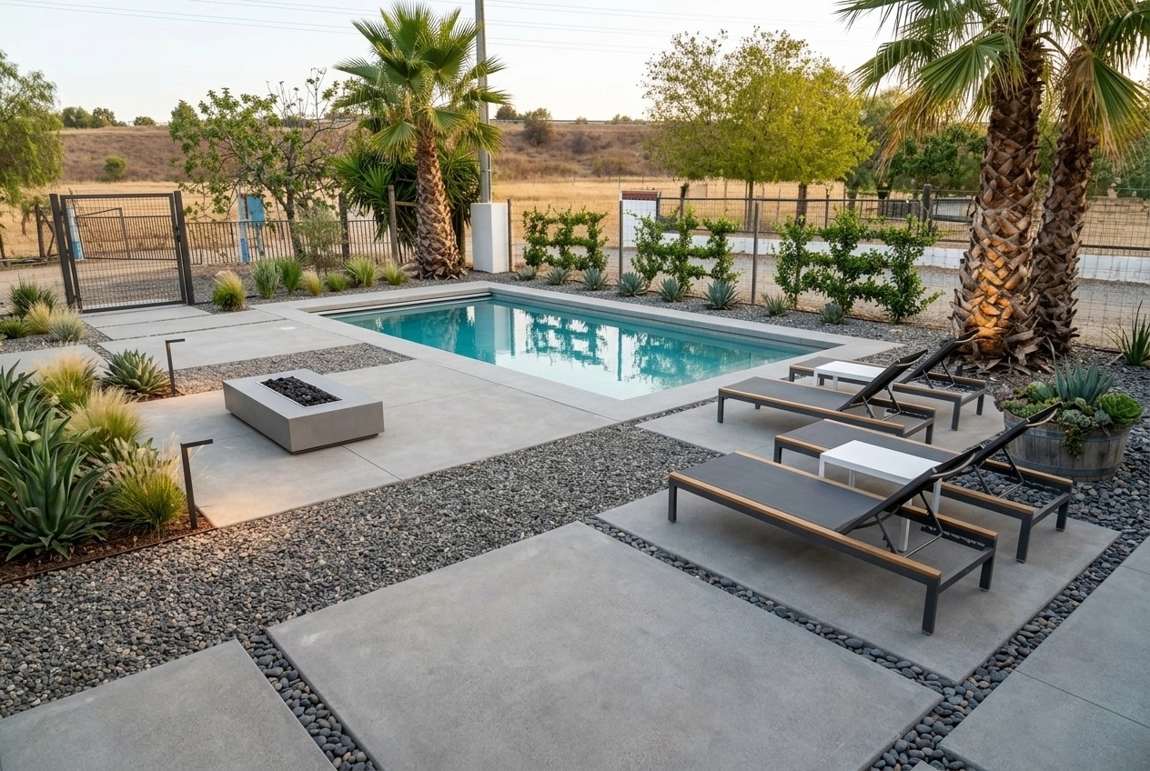 Landscape design in Minimalist Yard style — Yard by GenRoom AI