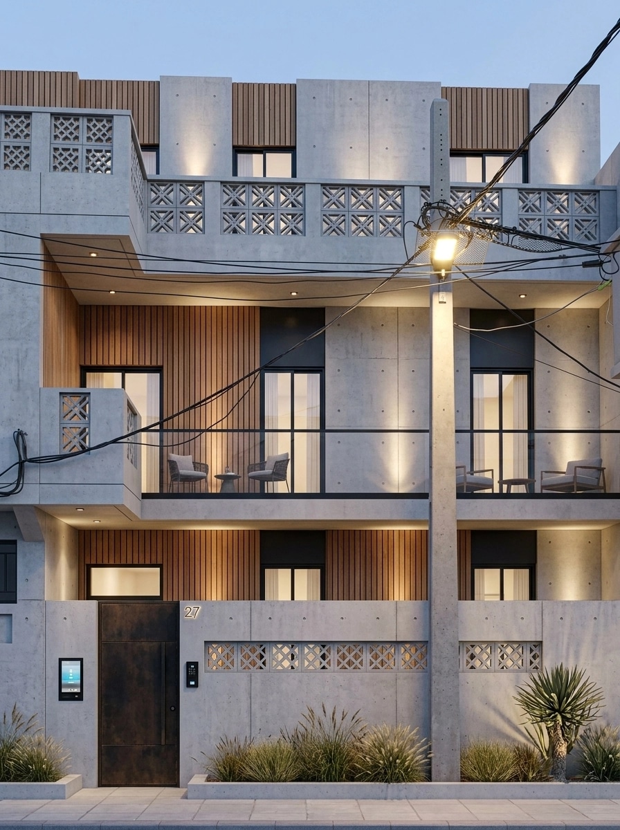 Contemporary Facade Facade design — facade photo by GenRoom AI