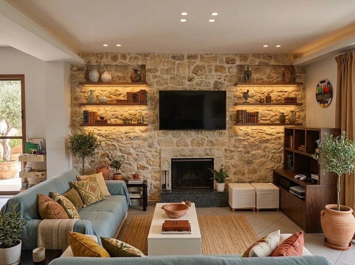 Interior design in Mediterranean style — Living Room by GenRoom AI