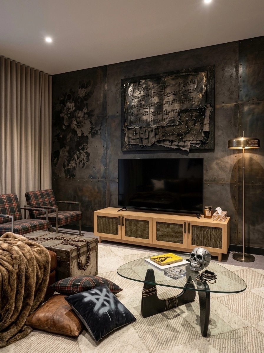 Innenraumdesign im Contemporary-Stil — Wohnzimmer von GenRoom AI