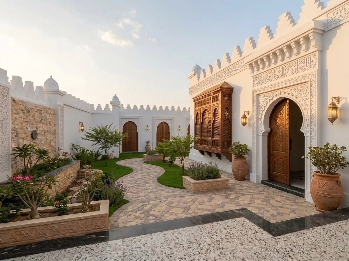 Arabian Facade Facade design — facade photo by GenRoom AI