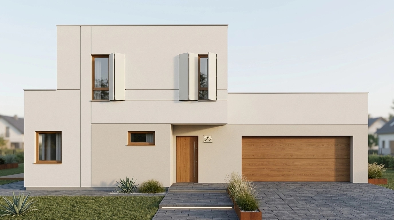 Minimalist Facade Facade design — facade photo by GenRoom AI