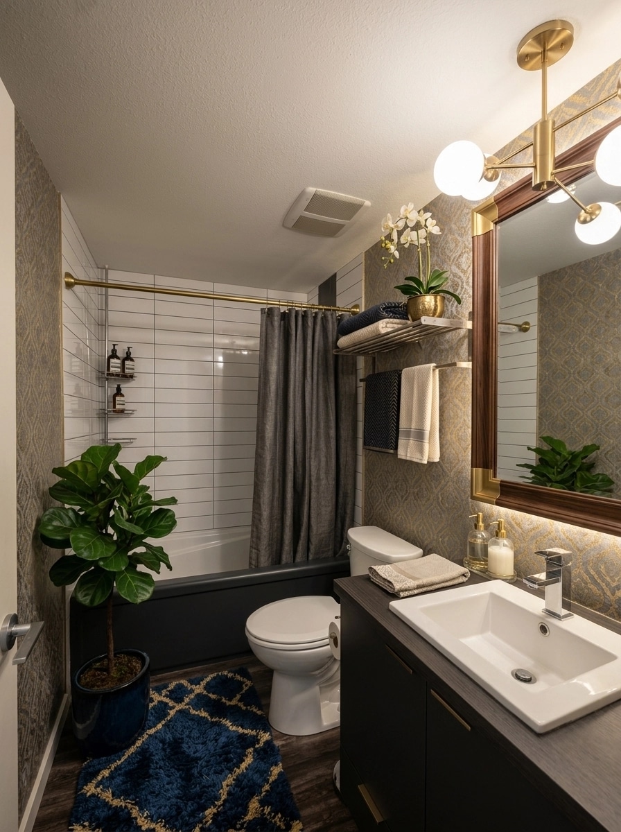 Bathroom interior in no_style style — photo by GenRoom AI