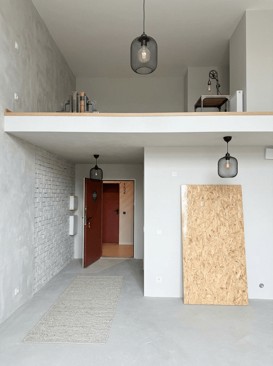 Interior design in Loft / Industrial style — Hallway by GenRoom AI