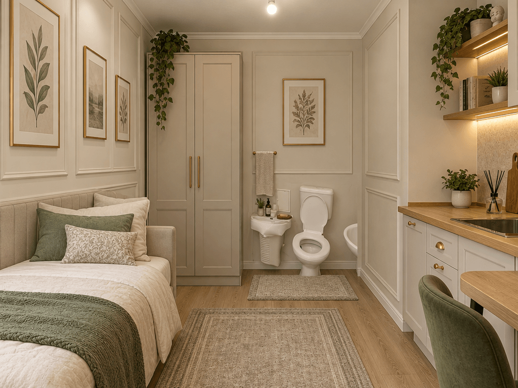 Interior design in Neoclassic style — studio by GenRoom AI
