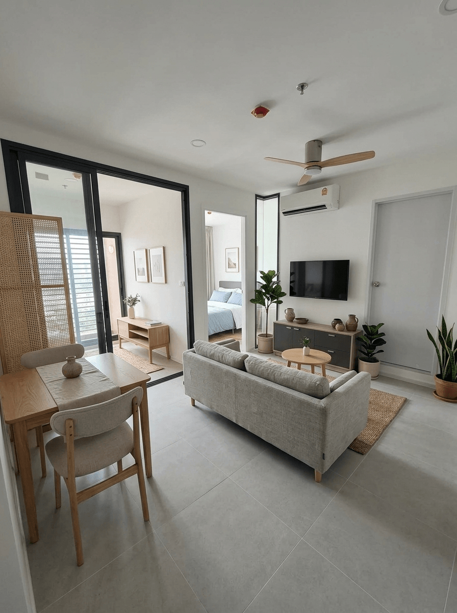 Scandinavian Living Room design — interior photo by GenRoom AI