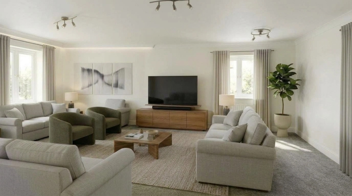 Interior design in Minimalism style — Living Room by GenRoom AI