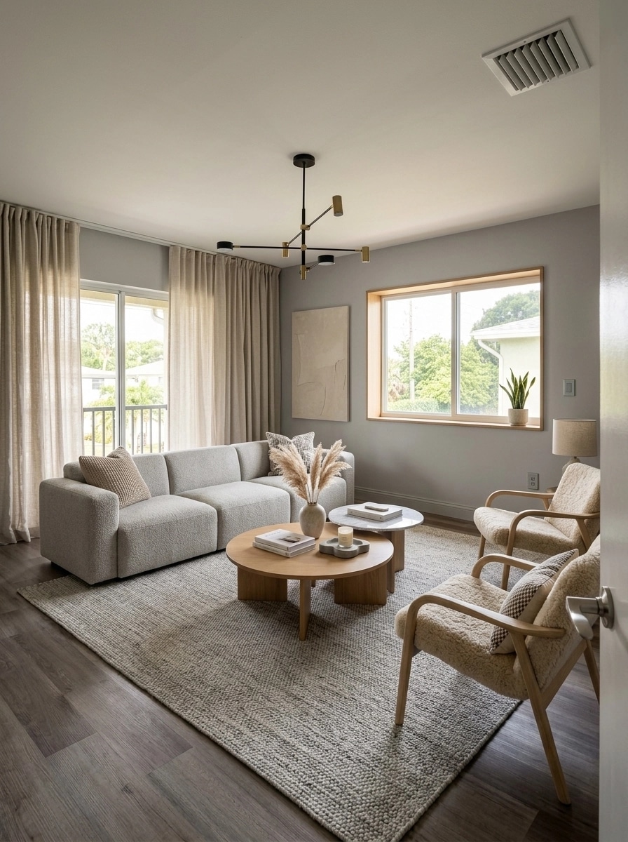 Scandinavian Living Room design — interior photo by GenRoom AI