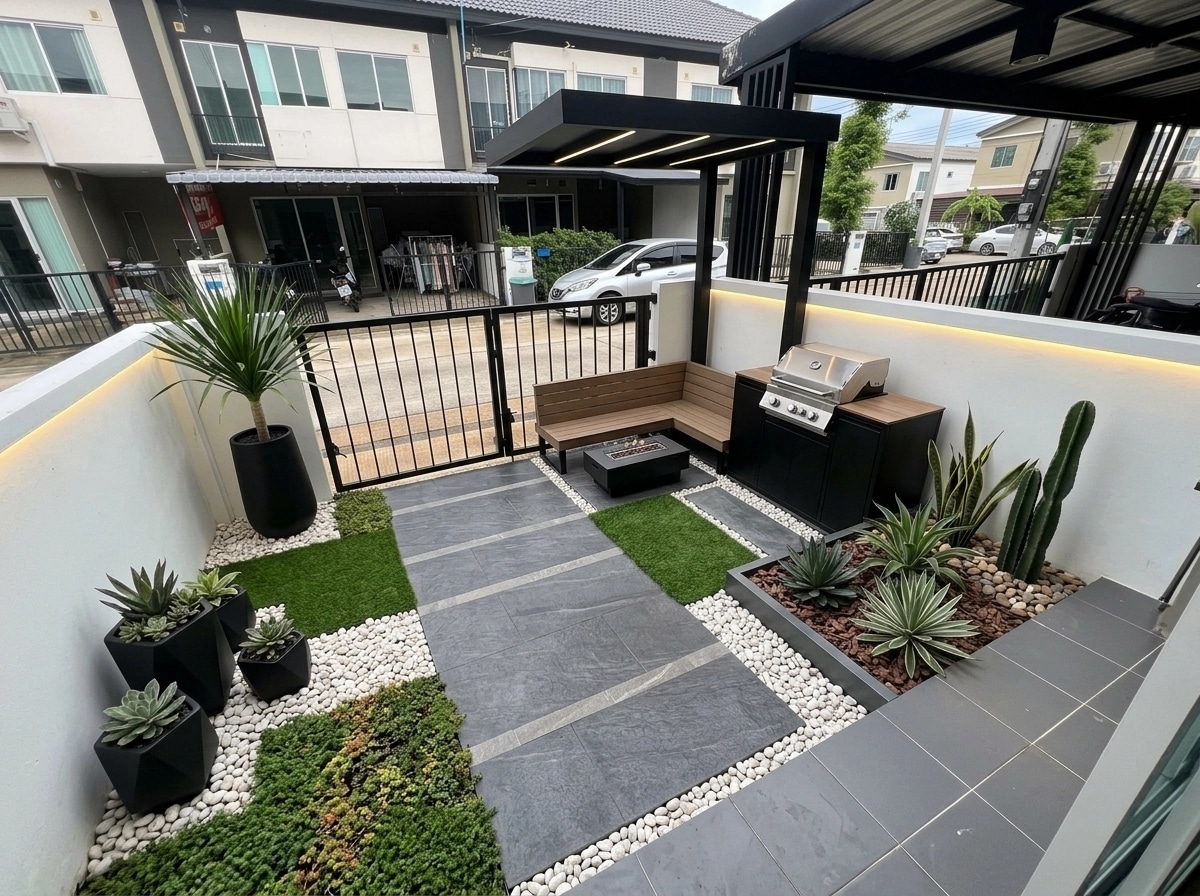 Contemporary Yard Yard design — yard photo by GenRoom AI
