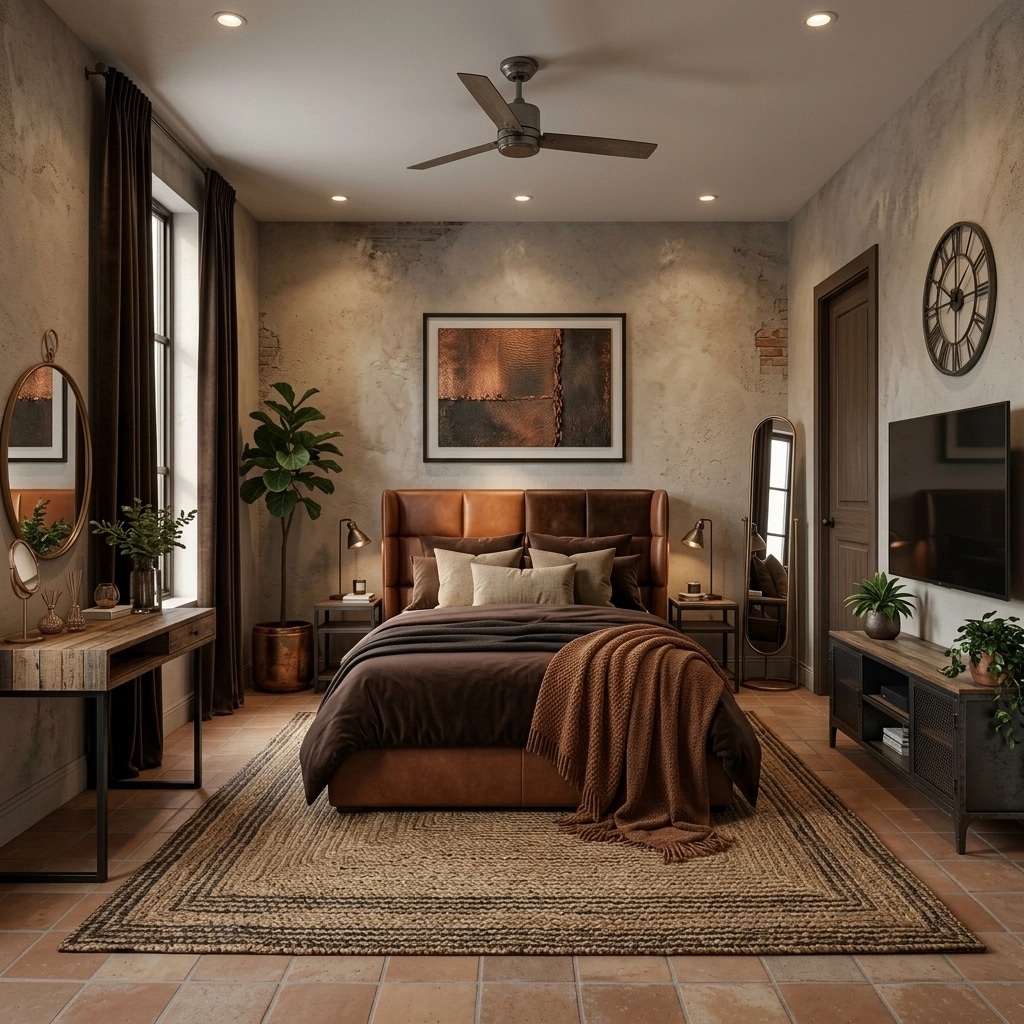 Interior design in Loft / Industrial style — Bedroom by GenRoom AI