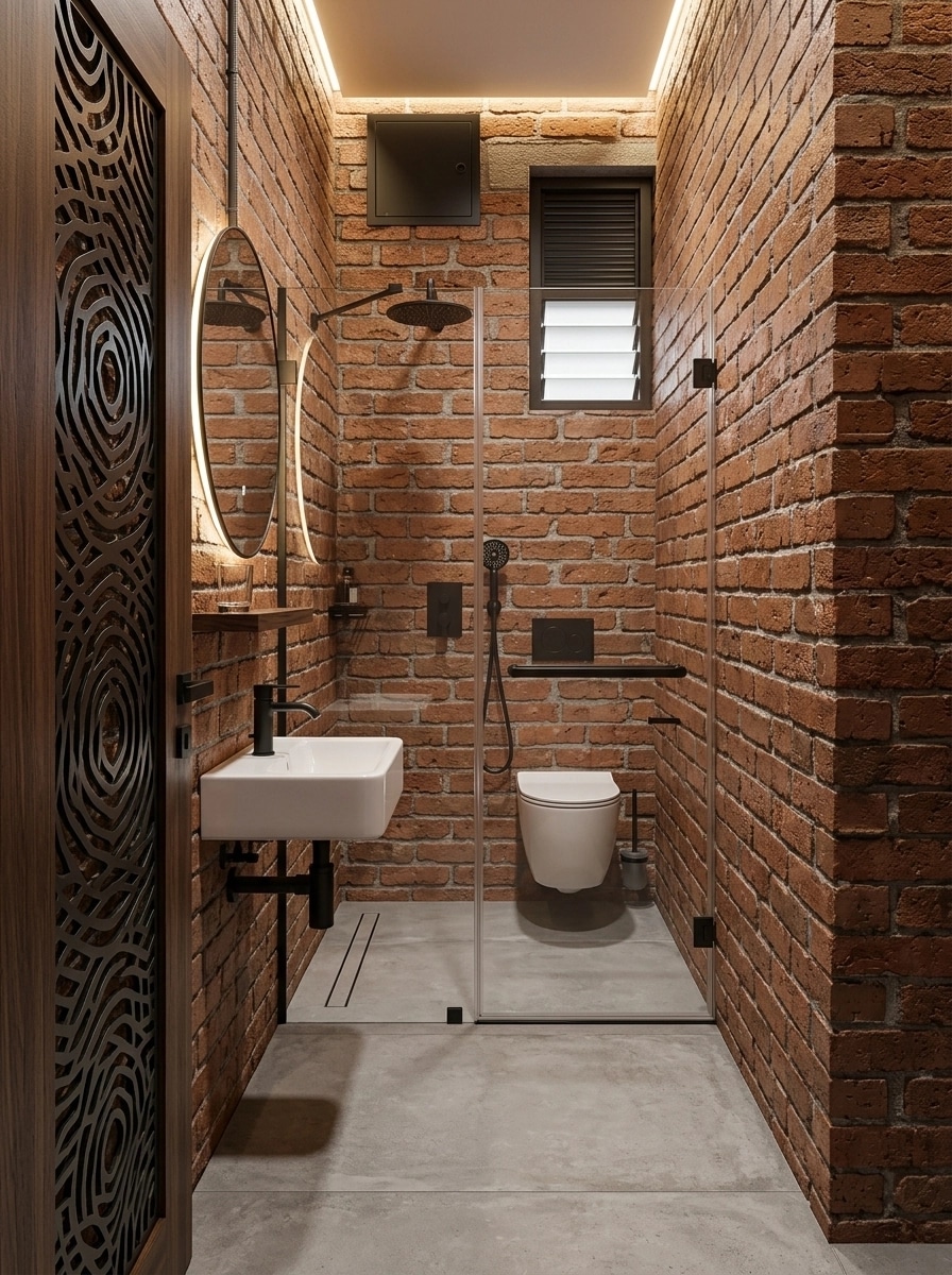 Bathroom interior in Contemporary style — photo by GenRoom AI
