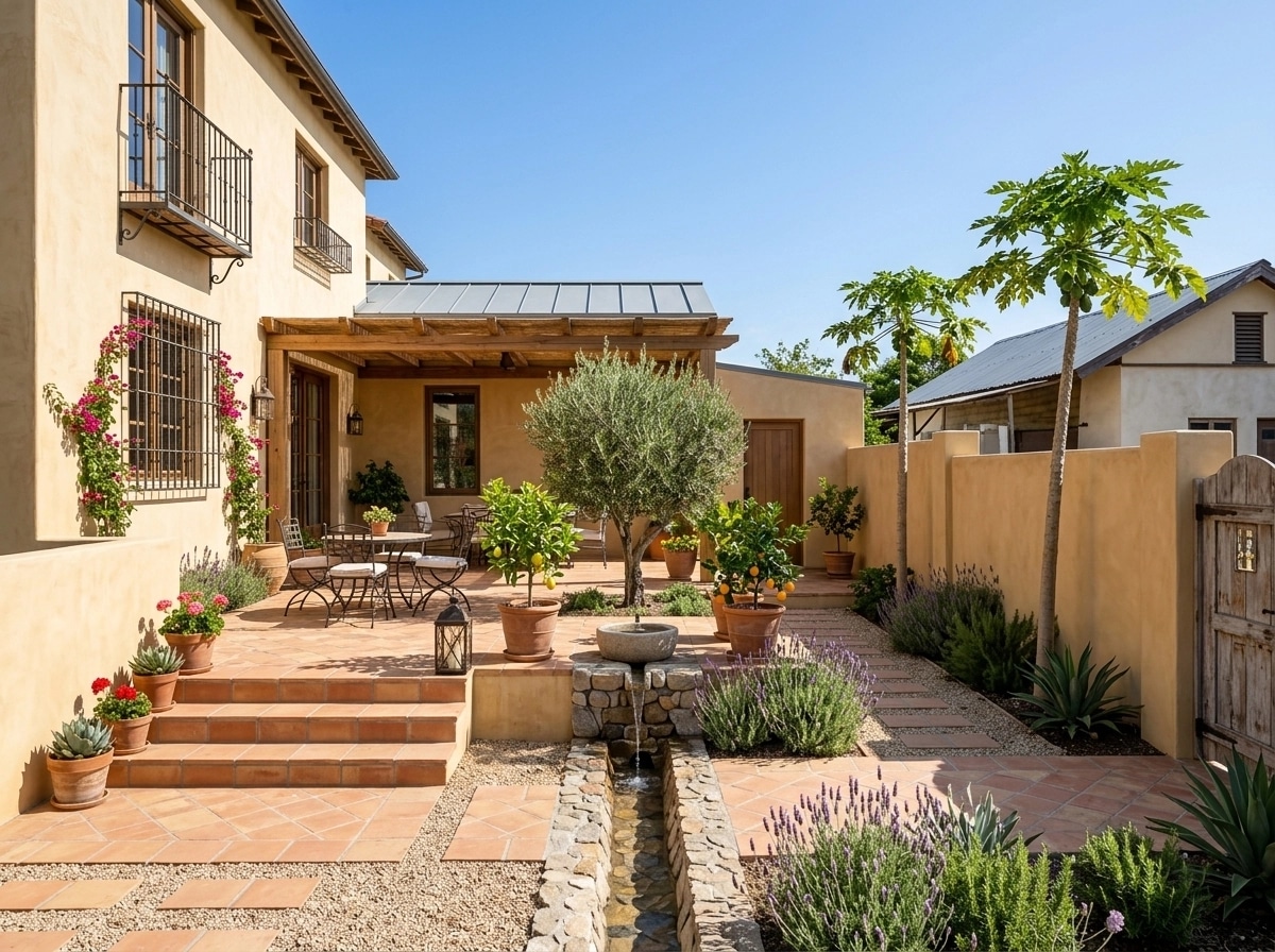 Mediterranean Yard Yard design — yard photo by GenRoom AI