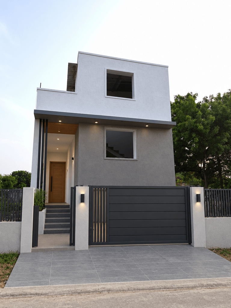 Minimalist Facade Facade design — facade photo by GenRoom AI