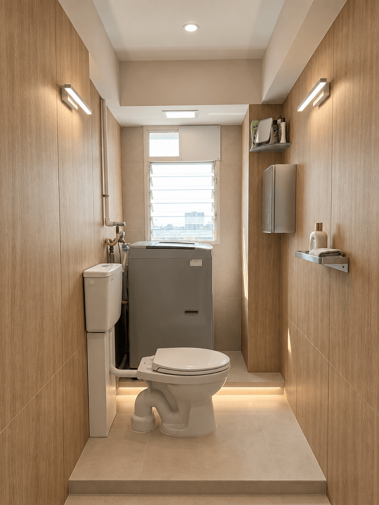 Bathroom interior in no_style style — photo by GenRoom AI