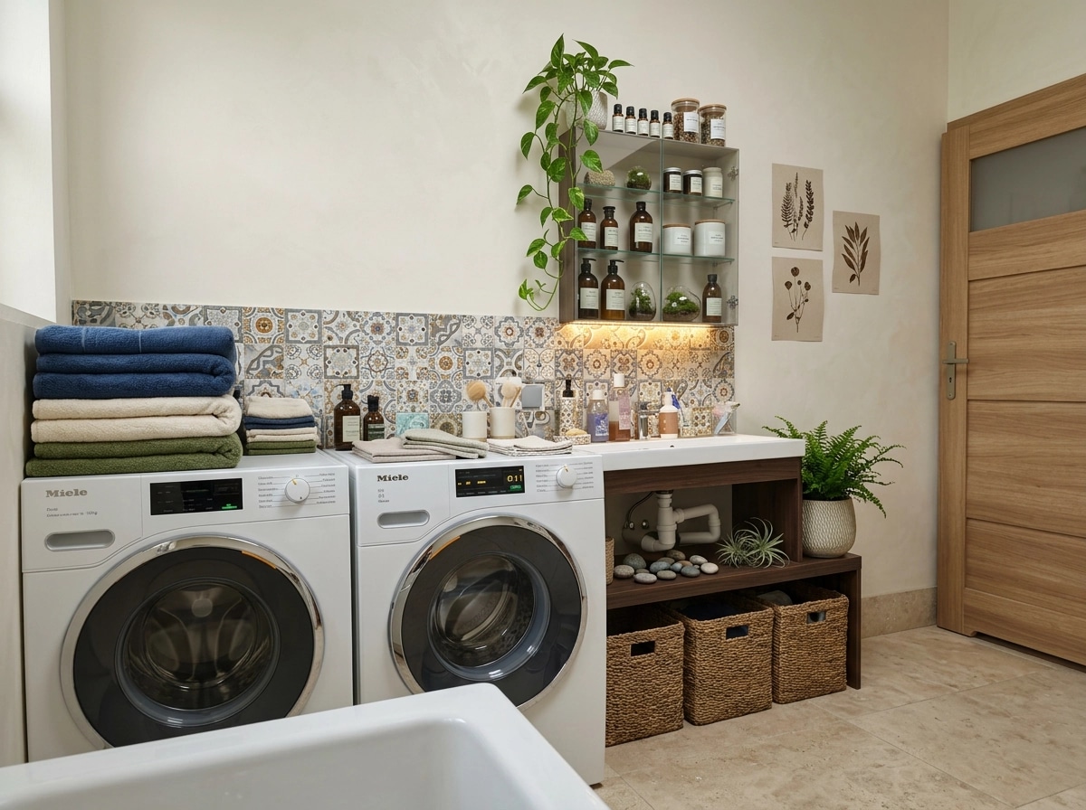 Interior design in Biophilic style — Bathroom by GenRoom AI