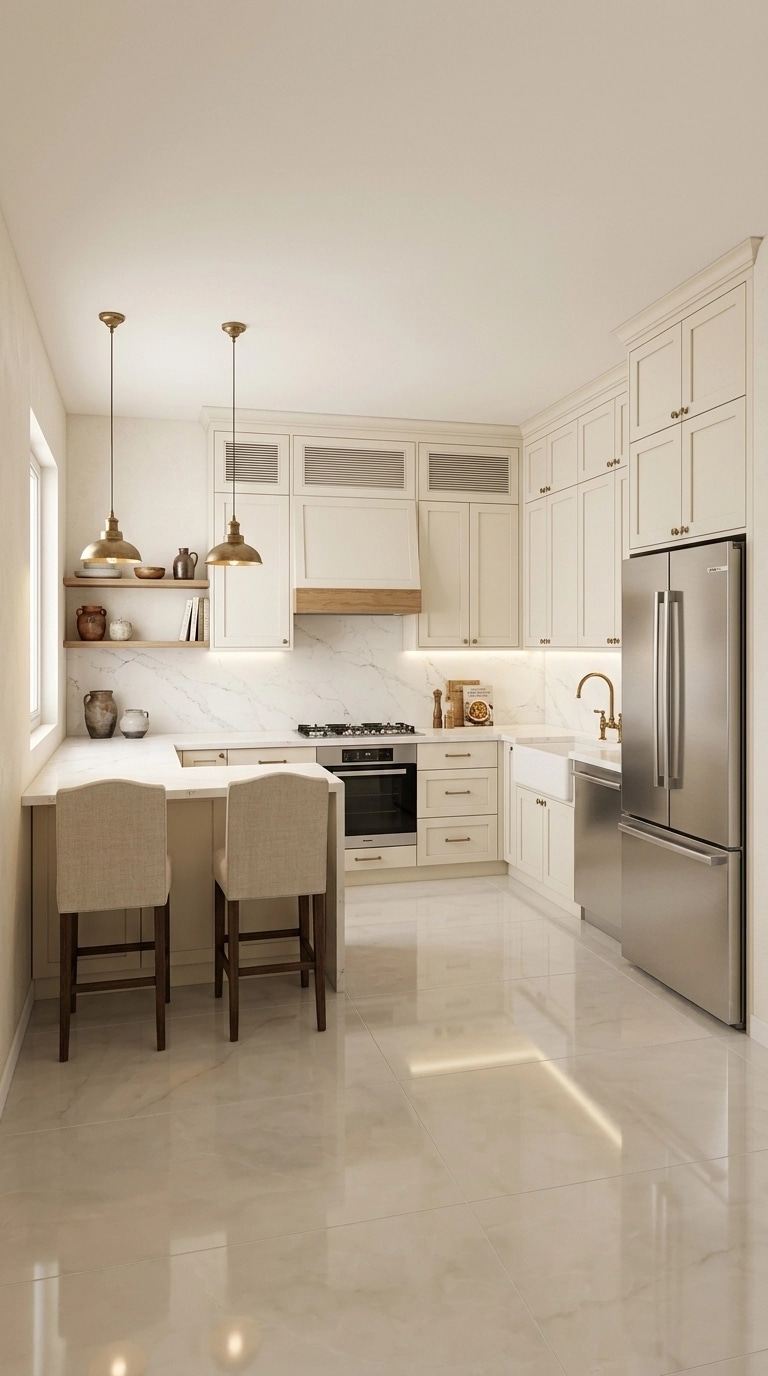 Interior design in Modern Farmhouse style — Kitchen by GenRoom AI