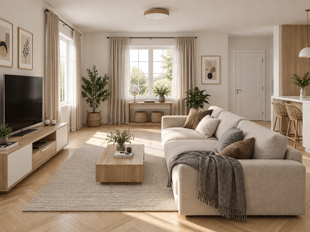 Interior design in Scandinavian style — Living Room by GenRoom AI