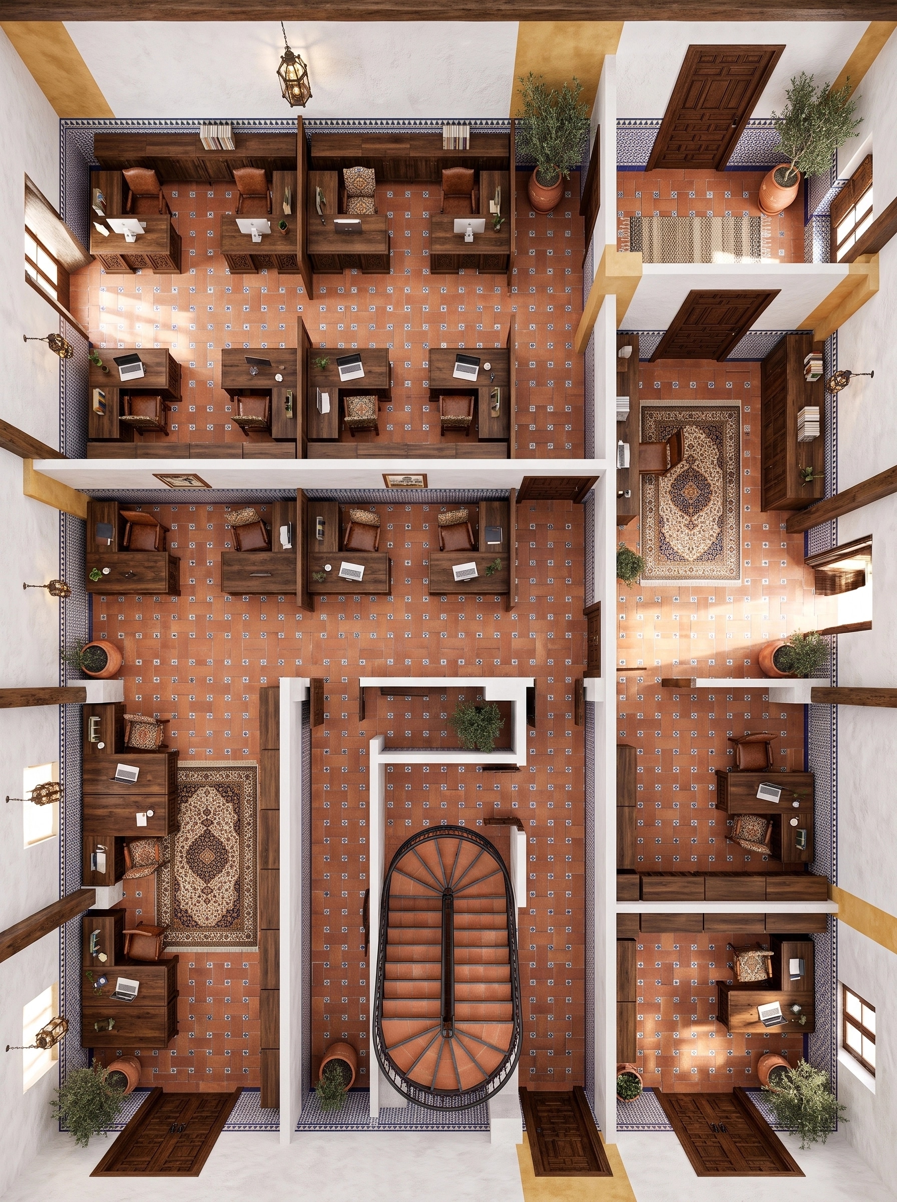 Interior design in Andalusian style — Living Room by GenRoom AI