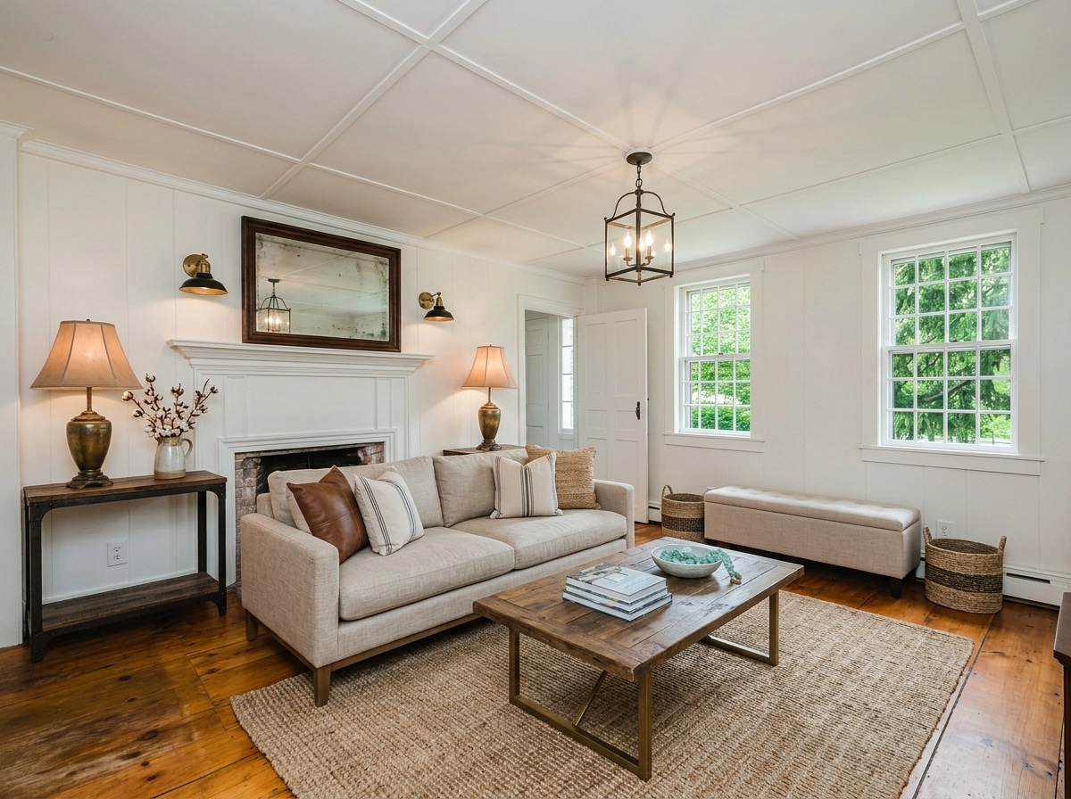 Modern Farmhouse Living Room design — interior photo by GenRoom AI
