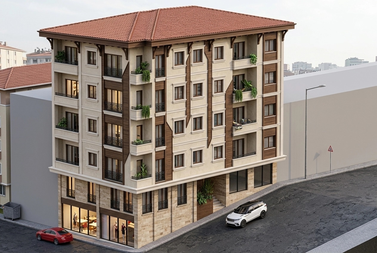 Facade design in Eclectic Facade style — Facade by GenRoom AI