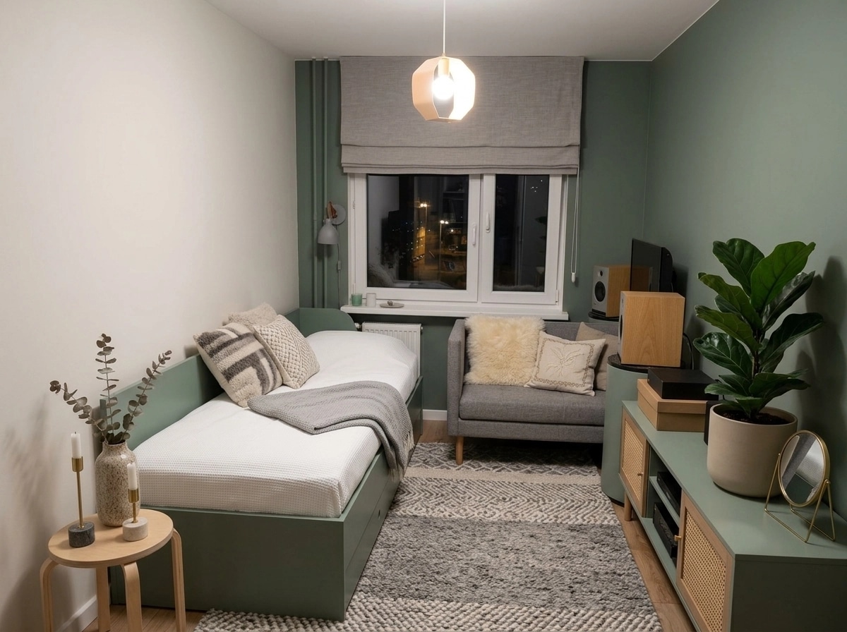 Interior design in Scandinavian style — Bedroom by GenRoom AI